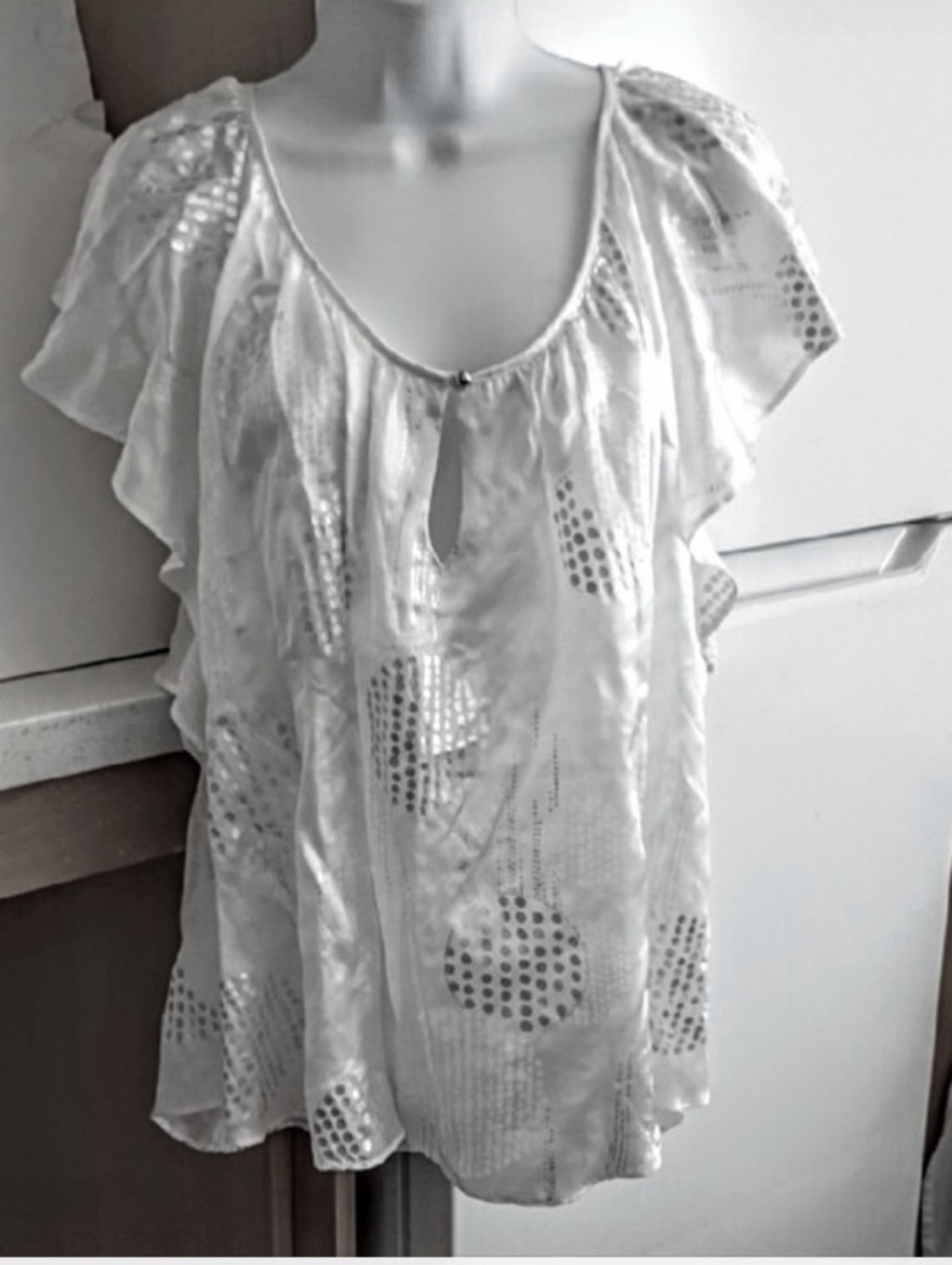 Larok Silk Blouse Sz L